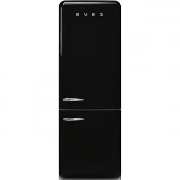 Frigorífico Combi SMEG FAB38LBL5 No Frost, 2.05m, Apertura Izquierda, Clase E, Color Negro