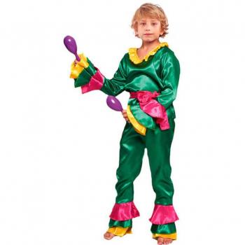 Disfraz de Brasileño Rumbero Verde Fiesta para niño