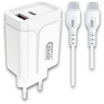Cargador Rápido USB Tipo C GMR CH2203 20W con Cable