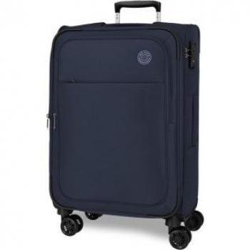 Maleta mediana Atlanta 66 cm marino blanda con capacidad de 59L Movom