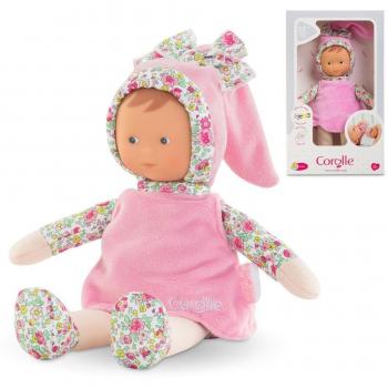 Muñeca bebé Corolle 25 cm Rosa - Muñeca de peluche para bebé Miss Rosa Jardín en Flor - COROLLE rosa