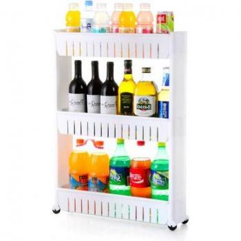 Organizador Deslizante con Ruedas 3 Estantes para Cocina y Baño
