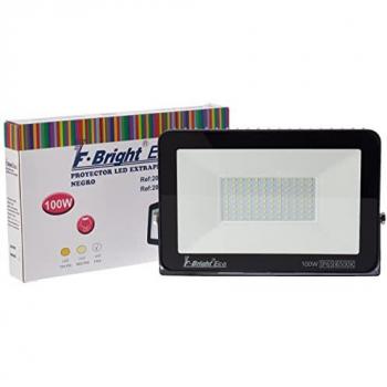 Proyector LED Extraplano 100W 4000K-6500K IP65 Negro Fbright Eco