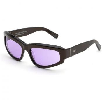 Retrosuperfuture D5O Motore Metallic Coco Unisex Sunglasses - Avvolgente Nero, Size 61