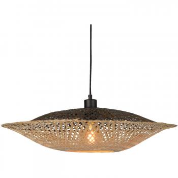 Lámpara colgante horizontal GOOD & MOJO Kalimantan de bambú natural Ø44cm