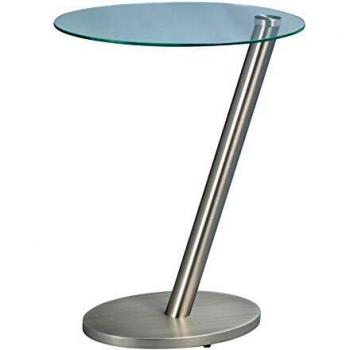 HomeTrends4You 528388 Tavolino, 40 x 48 x 30 cm, Metallo Acciaio INOX