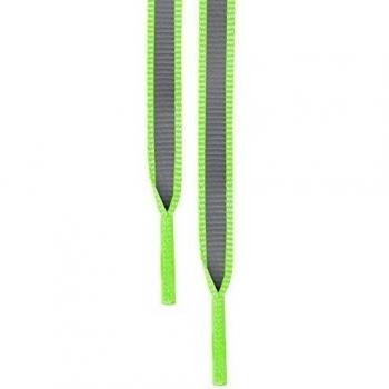 Alta visibilidad reflectante cordones - 10 colores. verde verde