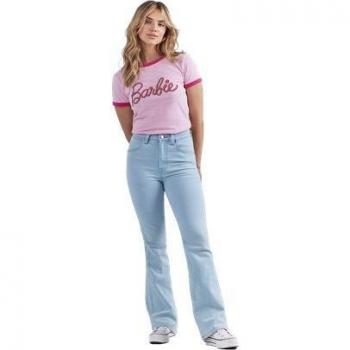 Wrangler Camiseta Manga Corta Ringer Rosa