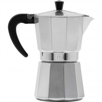 Cafetera Italiana BOJ 01602804 Hola Plateada 12 Tazas - Aluminio