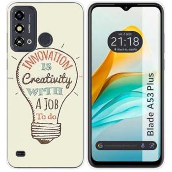 Funda de Silicona Creativa con Dibujos para ZTE Blade A53 Plus