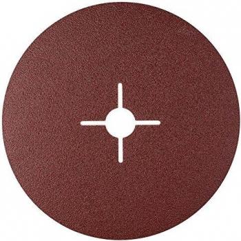 Bosch 2 608 605 487 - Disco lijador de fibra para amoladora angular, corindón - 180 mm, 22 mm, 80