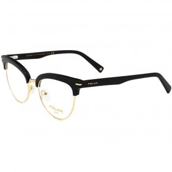 Polar GOLD 21 78 Armazones para Mujer Negros, Lentes Recetados Para Mujer Negros, Gafas Recetadas para Mujer Negras