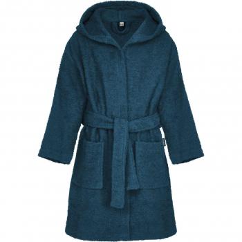 Playshoes Unisex Kids Terry Towelling Bathrobe - Navy, Size 146-152