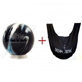 Bola de bowling - principiantes y probowl räumball Blue/Black/Silver 3.63 kg hasta 6.8 kg + See Saw bolsa para limpiar Dream Bowl - para hombre y mujer - - a la izquierda y derecha blau gelb weiß grün rot orange braun schwarz rosa Talla:13 lbs