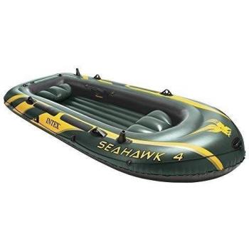 Intex Seahawk 4 - Barco hinchable, máximo 400 kg, 351 x 145 x 48 cm