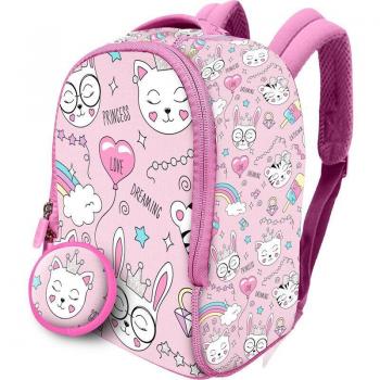 Mochila + Monedero de Neopreno 26cm - Water Revolution - Gatitos