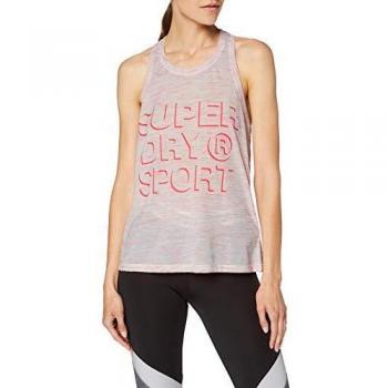 Superdry Core Loose Vest Camiseta, Mujer, Blanco, 12
