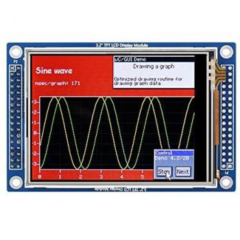 Pantalla TFT LCD Lehua 3.2 ILI9341 320x240 píxeles Táctil Resistente 65K Colores + SPI/8080 Paralelo 3.3V