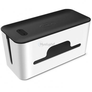 Caja organizadora de cables Ugreen 27.8x13x12.8 cm negra y blanca