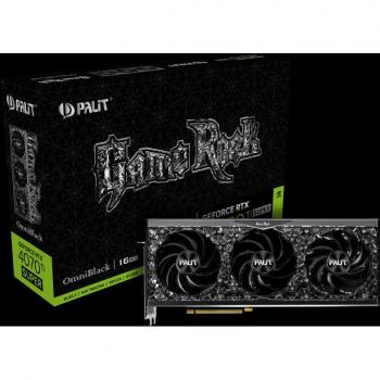 Tarjeta Gráfica Palit GeForce RTX 4070 Ti SUPER GameRock OmniBlack 16GB GDDR6X OC
