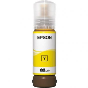 Tinta Amarilla Epson 108 - Botella de Tinta EcoTank de Recarga Original - 70 ml