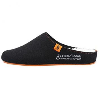 Hush Puppies Men's Eco-Friendly Classic Slippers - Black - Size UK 10