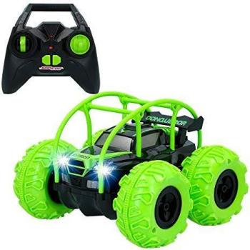 ColorBaby - Coche RC anfibio volteretas Sprint Evo Stunt verde CBtoys