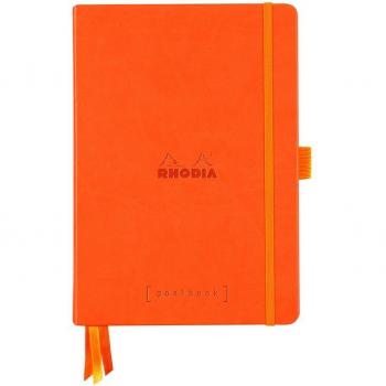 Cuaderno Goalbook rígido A5 - Rhodiarama - Dot (puntado) Naranja mandarina