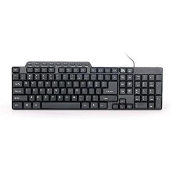 Gembird Compact Multimedia USB Keyboard, US Layout, Black