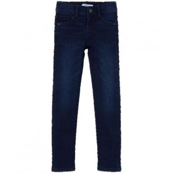 Name It Nkfpolly Girls' Stretch Skinny Jeans in Dark Blue Denim