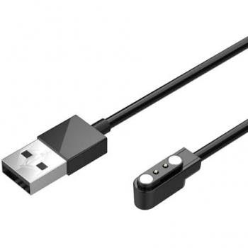 Cargador de Repuesto USB-A Negro para Smartwatch KSIX Hero y KSIX Venture