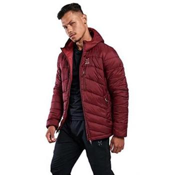Chaqueta de pluma repelente al agua Altus Elbrus granate para hombre - XL