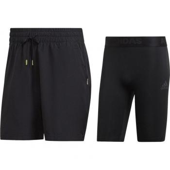 adidas Paris 2in1 Shorts Hombres - Negro - Pantalón corto de tenis de hombre PARIS 2N1 adidas