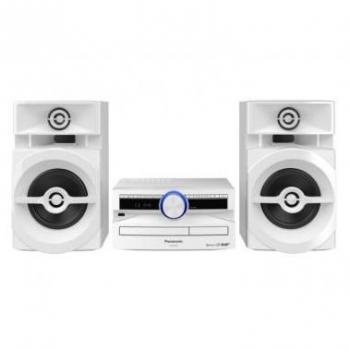 Mini Sistema de Audio Panasonic SC-UX102, 300 W, Bluetooth, CD, USB, DAB+, Blanco