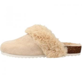 Zapatillas de hogar para mujer Buffalo modelo Sidonia, color beis