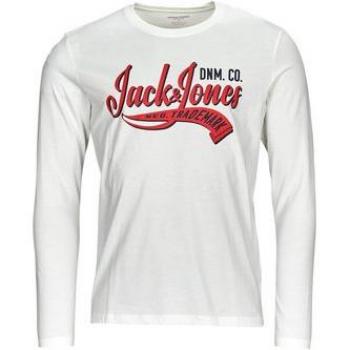 Camiseta de Manga Larga Jack & Jones JJELOGO TEE O-Cuello 2 Colores AW23 SN
