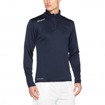 uhlsport Essential 1/4 Zip Top Sudadera De Entrenamiento, Hombre, Azul Marino/Blanco, S