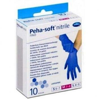 GUANTES DE NITRILO PEHA-SOFT NITRILE TALLA L 10 unidades