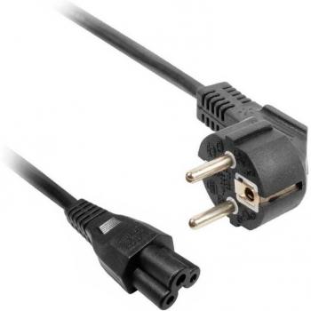 Cable de Alimentación Tipo Schuko EU 2 Pines a IEC C5 Trébol de 3 Pines para Portátil