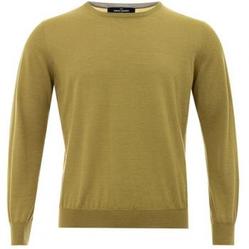 Gran Sasso Elegant Green Cashmere Men's Sweater - IT50 | L