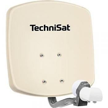 Antena Parabólica TechniSat DigiDish 33 con LNB Twin - Beige, 33 cm, 10.7-12.75 GHz