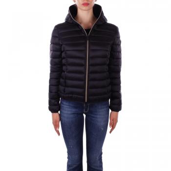 Save The Duck Women's Black Hooded Short Puffer Jacket - Alexis Model