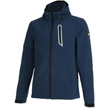 Chaqueta de trabajo Softshell Diadora SAIL con capucha, 3XL, 3 bolsillos frontales con cremallera y detalles reflectantes