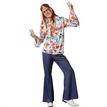 Disfraz de Hippie con Estampado para Hombre M/L