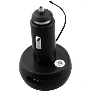 3 en 1 coche 12 V 24 V Digital LED voltímetro + Termómetro + encendedor USB Cargador