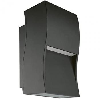 Aplique de pared Novolux ONA para uso exterior, IP65, RX7s, 70W, color antracita