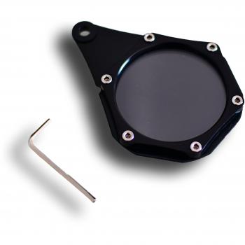 Fundas para justificantes de aparcamiento / de impuestos / de seguro - impermeable, de aluminio, negro - para moto, motocicleta, scooter, ciclomotor, quad