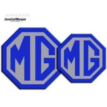 Mg TF LE500 2009-ON Azul & Plata Delantera y Trasera Insertar Badges