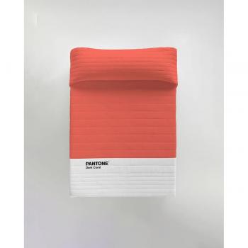 Colcha bouti Pantone Dark Coral para cama de 135 (240 x 260 cm)