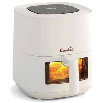 Freidora de Aire Caliente Comelec FA6500 6,5L Independiente con Ventana y Papel Horno 1800W Blanca